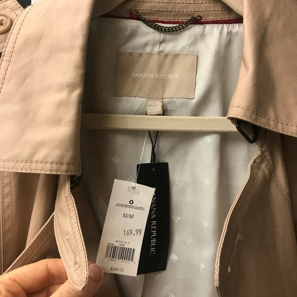 *NEW* BANANA REPUBLIC TRENCH COAT - Picture 2 of 5